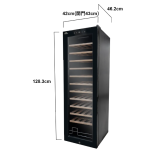 Acalava ALWC-48FW 48瓶 櫸木架特凍恆溫壓縮帶風冷觸摸屏LCD顯示雙層中空透明玻璃門酒櫃